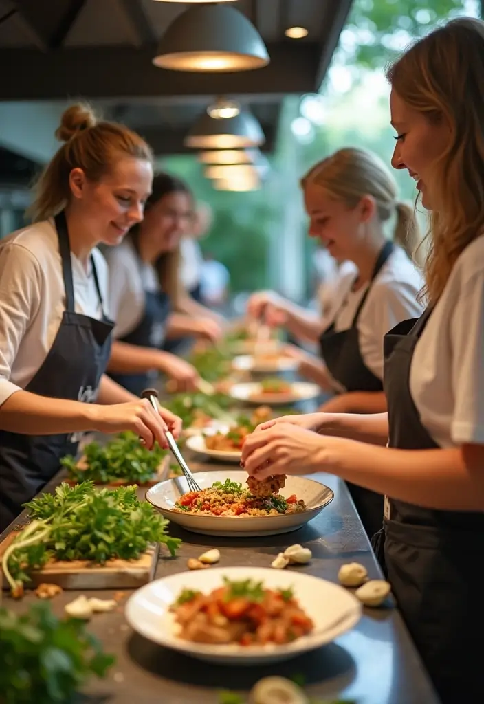 25+ Romantic Date Night Bridal Shower Ideas for Modern Couples - 4. Eco-Conscious Cooking Class