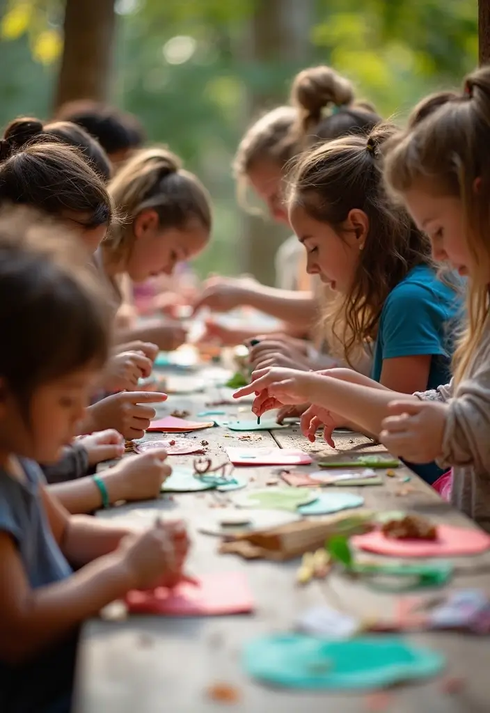 25+ Simple Bridal Shower Ideas for an Effortless Celebration - 16. Eco-Friendly Craft Stations