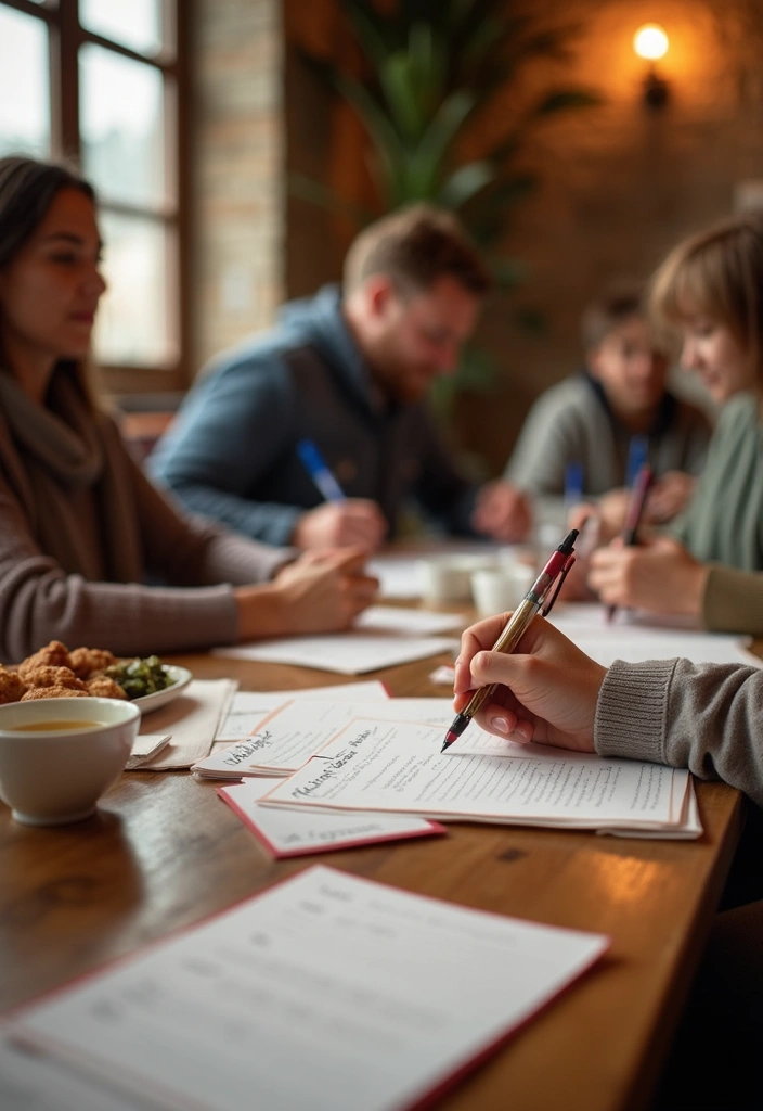 25+ Simple Bridal Shower Ideas for an Effortless Celebration - 18. Interactive Recipe Sharing