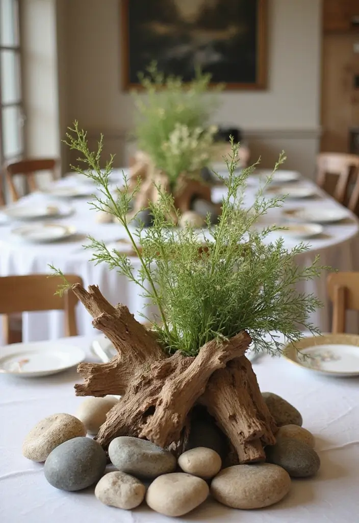 25+ Simple Bridal Shower Ideas for an Effortless Celebration - 20. Nature-Inspired Centerpieces