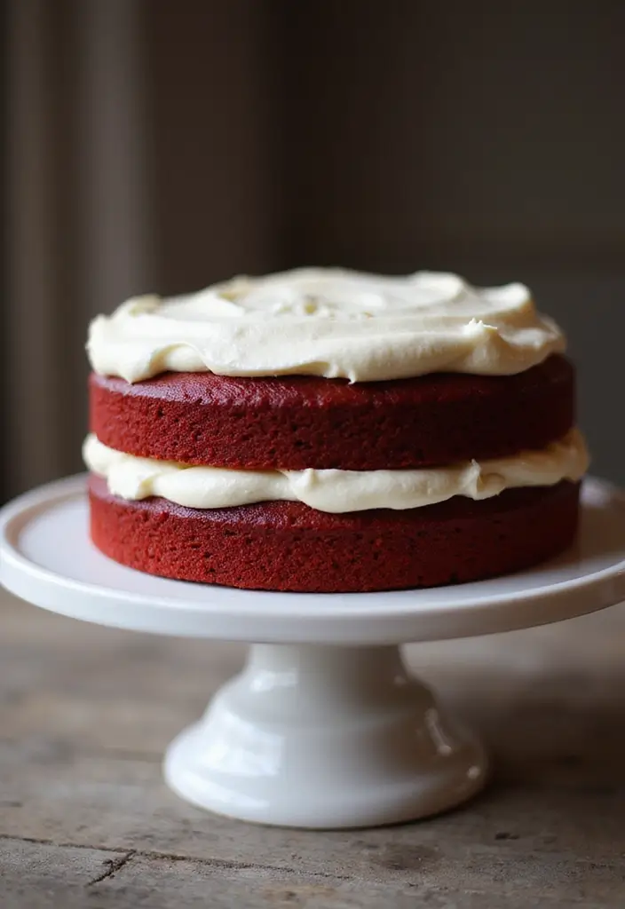 25+ Simple Wedding Cake Ideas That Are Chic and Elegant - 19. Classic Red Velvet