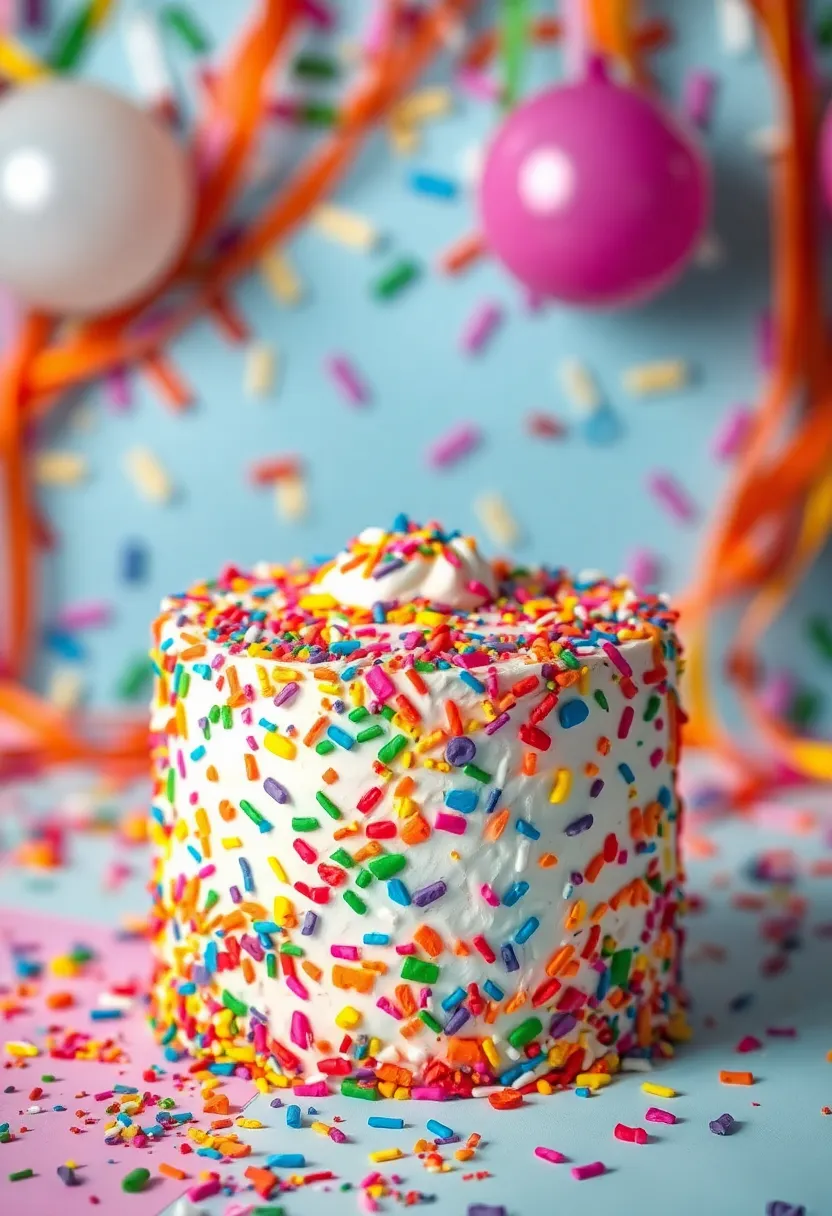 25+ Small Wedding Cake Ideas That Are Elegant and Affordable - 18. Confetti Cake