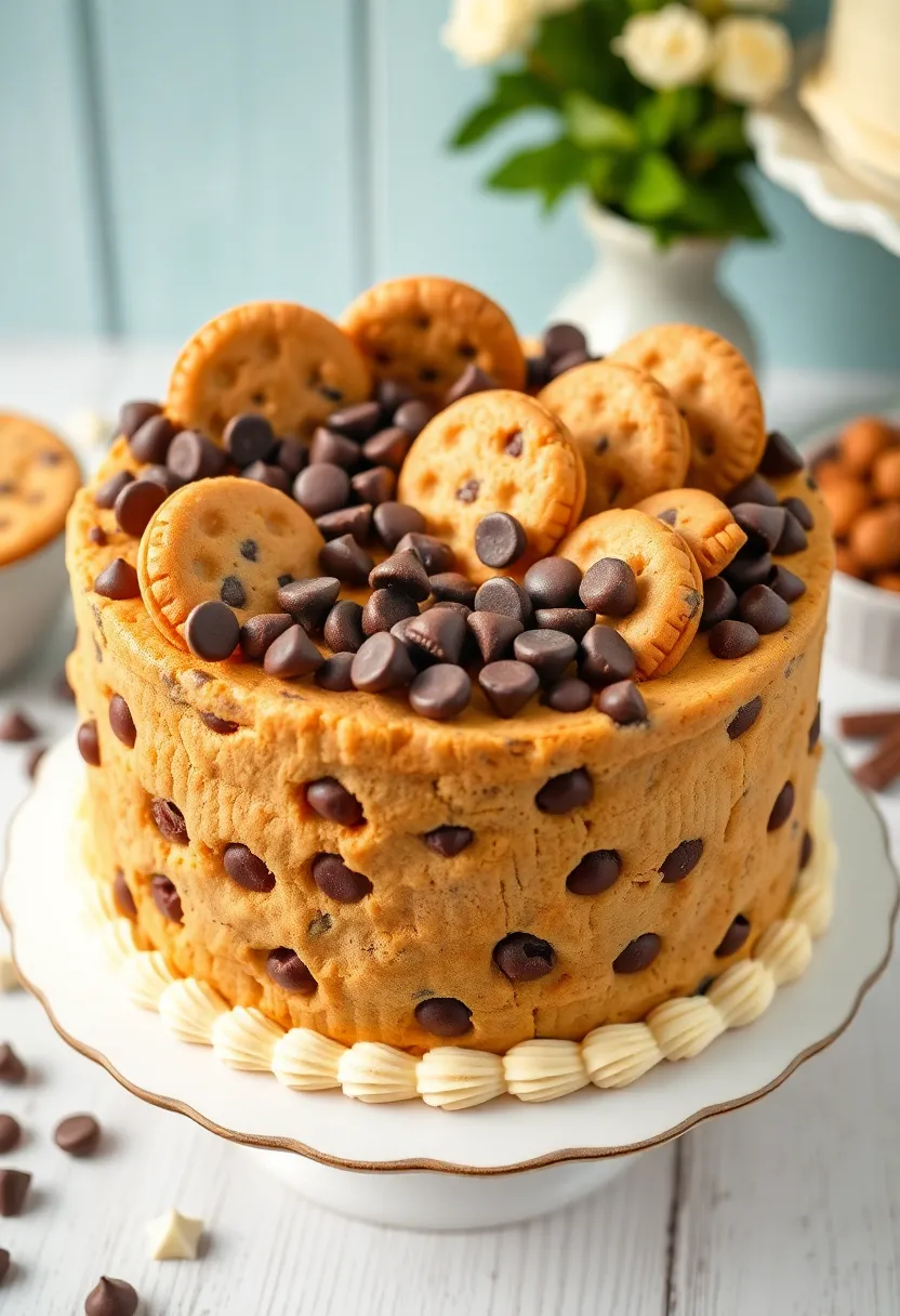 25+ Small Wedding Cake Ideas That Are Elegant and Affordable - 19. Chocolate Chip Cookie Cake