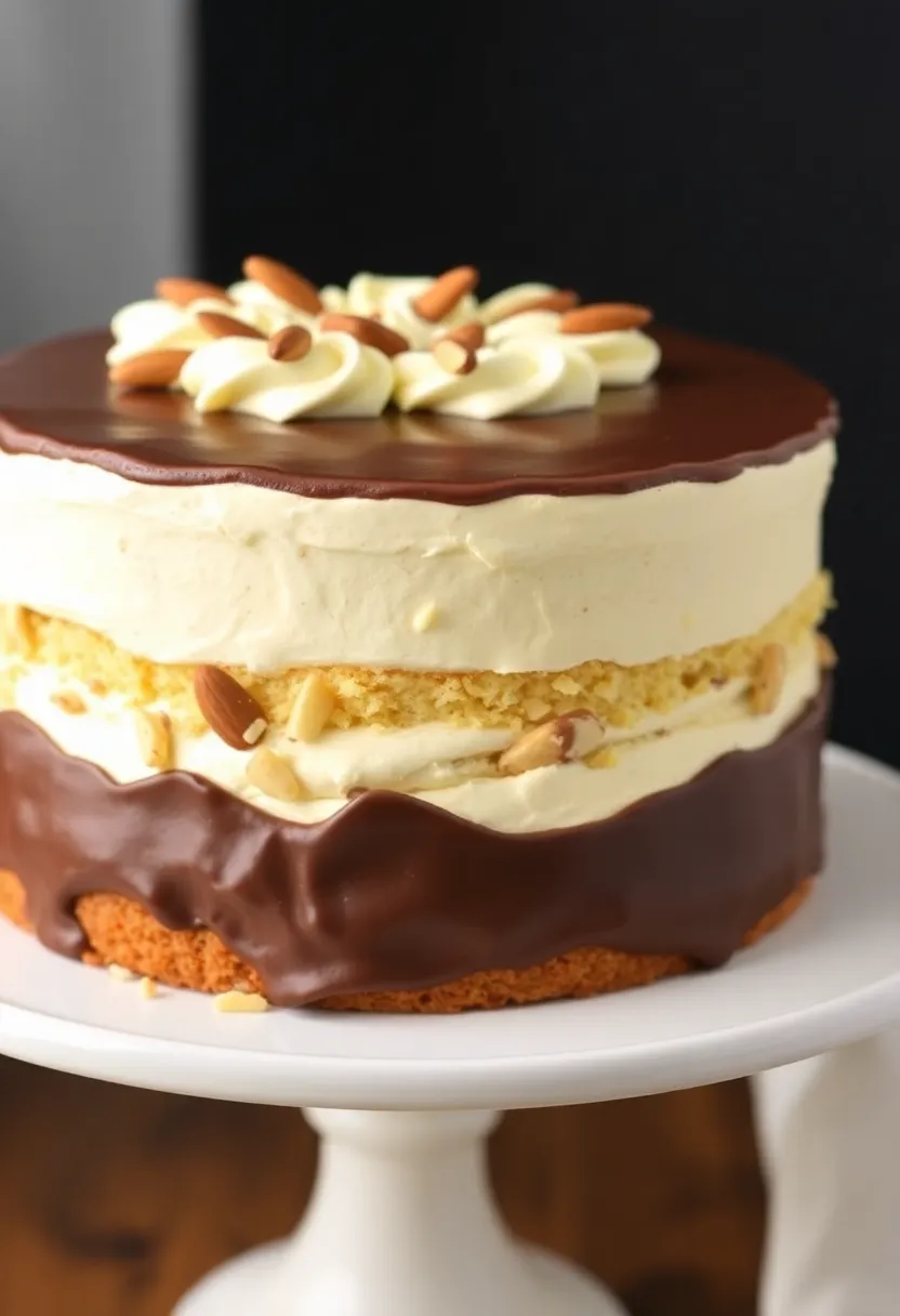 25+ Small Wedding Cake Ideas That Are Elegant and Affordable - 21. Almond Joy Cake