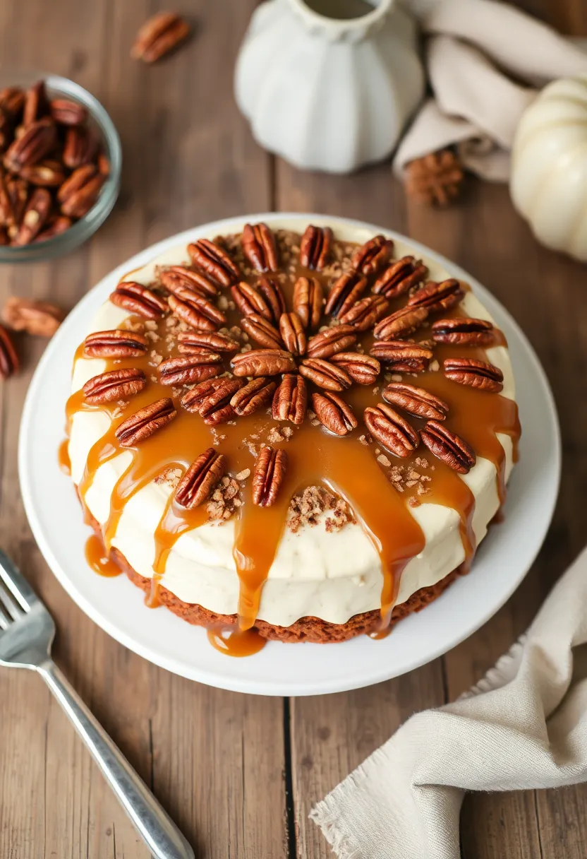 25+ Small Wedding Cake Ideas That Are Elegant and Affordable - 22. Maple Pecan Cake