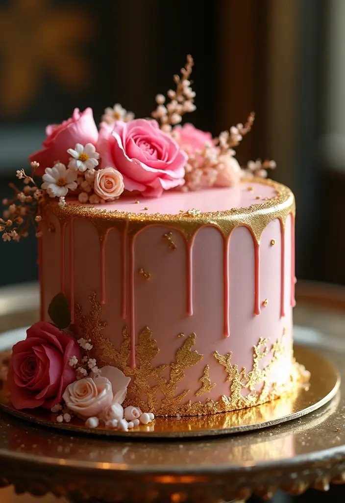 25+ Snow White Cake Ideas for a Classic Fairytale Party - 18. The Enchanted Mirror Cake