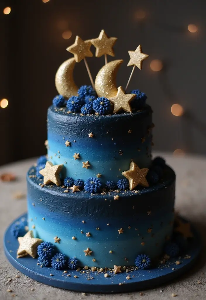 25+ Snow White Cake Ideas for a Classic Fairytale Party - 23. The Midnight Magic Cake