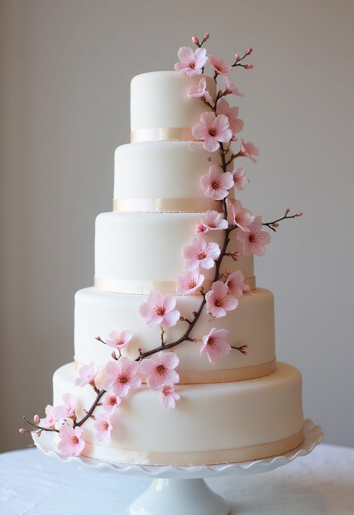 25+ Spring Wedding Cake Ideas Blooming with Fresh Florals - 22. Japanese Wagashi-Inspired Cakes