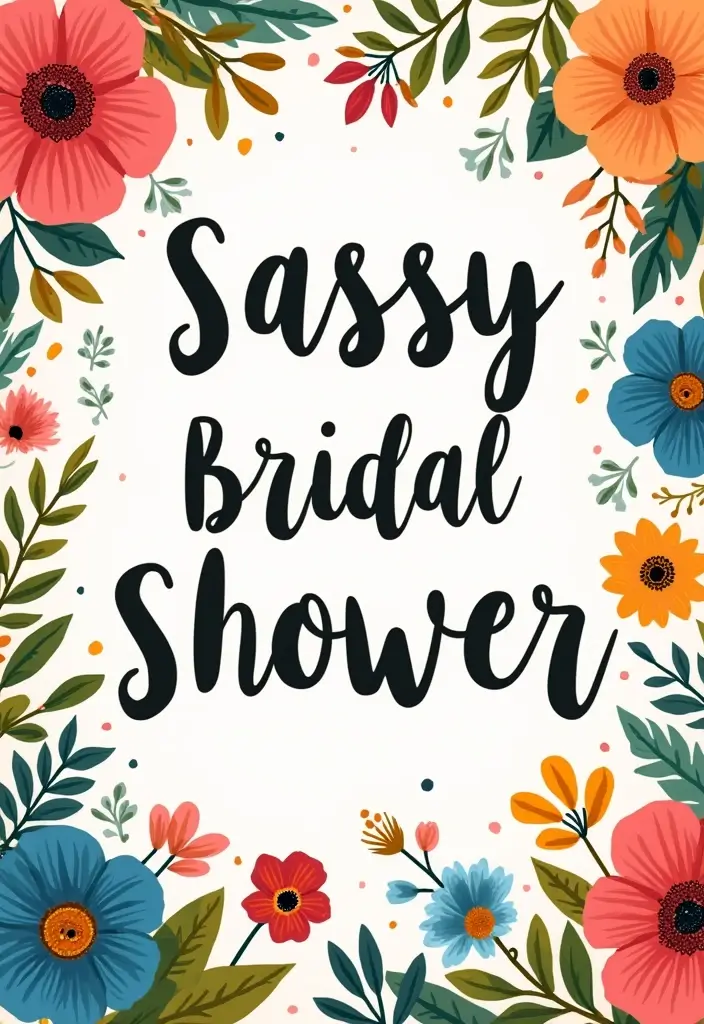 25+ Sweet and Funny Bridal Shower Card Ideas You’ll Want to Copy - 2. Sassy and Classy: Bold Colors