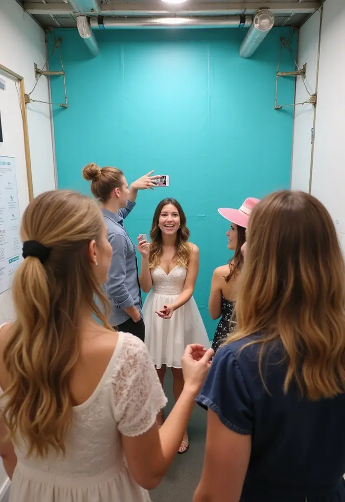 25+ Tiffany & Co Bridal Shower Ideas in Iconic Blue Style - 12. Bridal Shower Photobooth