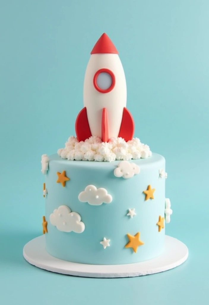 25+ Toy Story Cake Ideas for Buzz & Woody Fans 109 25+ Toy Story Cake Ideas for Buzz & Woody Fans - 17. Cloudy Sky Cake