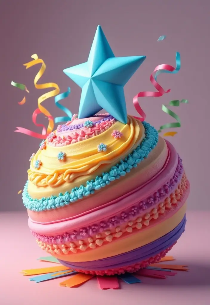 25+ Toy Story Cake Ideas for Buzz & Woody Fans 15 25+ Toy Story Cake Ideas for Buzz & Woody Fans - 3. Pixar Ball Cake