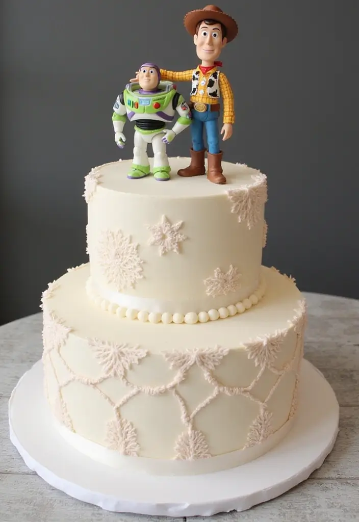 25+ Toy Story Cake Ideas for Buzz & Woody Fans 36 25+ Toy Story Cake Ideas for Buzz & Woody Fans - 6. Toy Story Wedding Cake