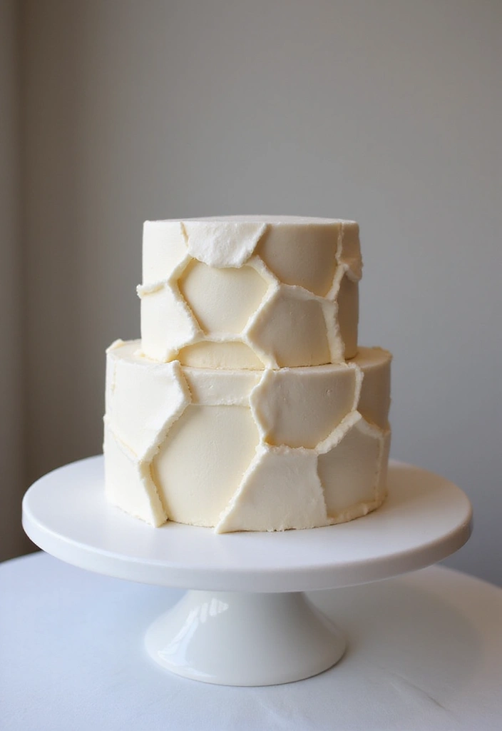 25+ Two-Tier Wedding Cake Ideas That Are Small Yet Stunning - 12. Unique Shape Designs