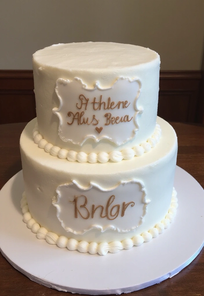 25+ Two-Tier Wedding Cake Ideas That Are Small Yet Stunning - 16. Edible Image Cakes