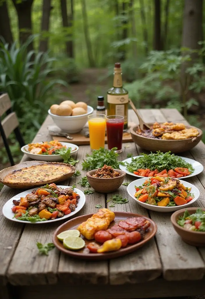 30 BBQ Bridal Shower Ideas for a Fun Backyard Bash - 1. Eco-Friendly BBQ Menu