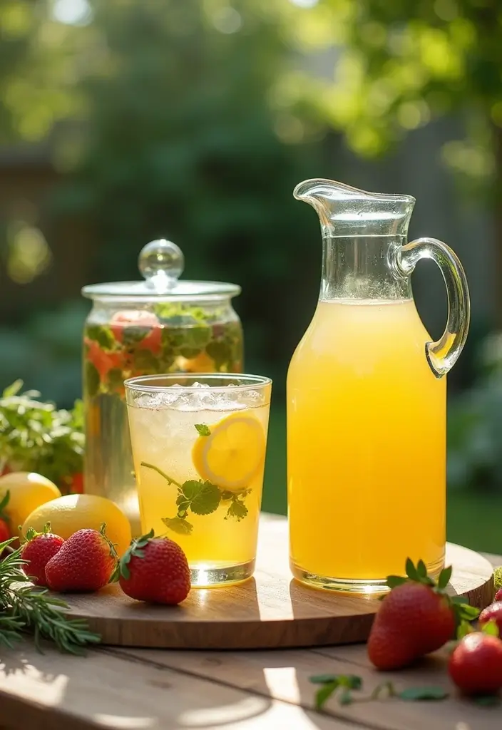 30 BBQ Bridal Shower Ideas for a Fun Backyard Bash - 16. Eco-Friendly Beverage Stations