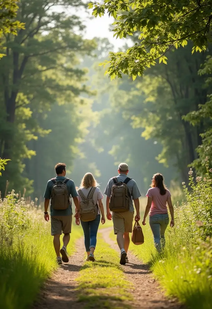 30 BBQ Bridal Shower Ideas for a Fun Backyard Bash - 27. Nature Walks