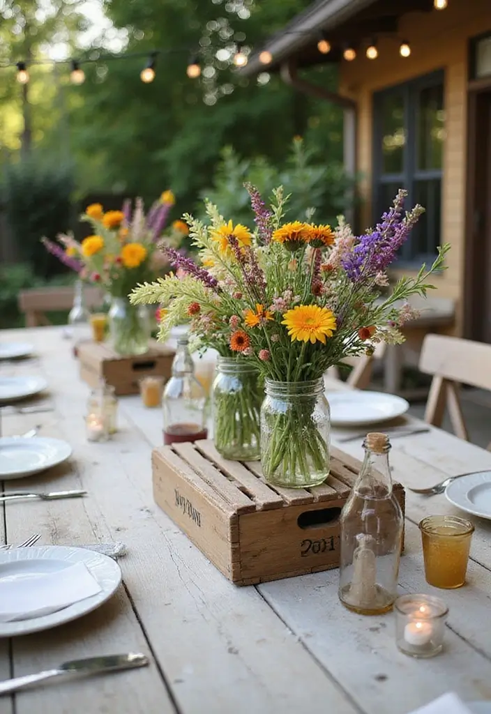 30 BBQ Bridal Shower Ideas for a Fun Backyard Bash - 3. Upcycled Decor
