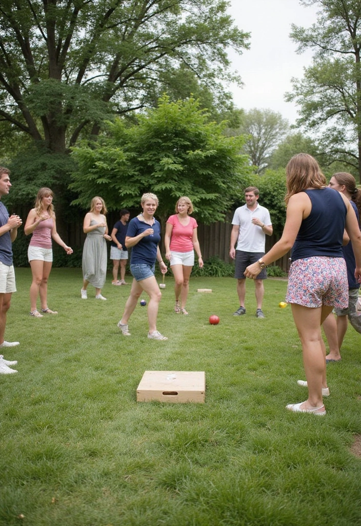 30 BBQ Bridal Shower Ideas for a Fun Backyard Bash - 30. Garden Games