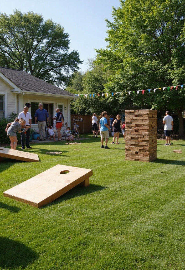 30 BBQ Bridal Shower Ideas for a Fun Backyard Bash - 5. Outdoor Games