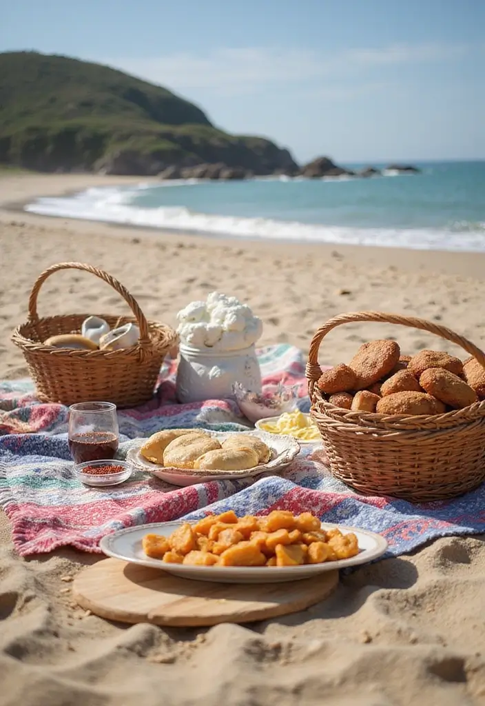 30 Beach Bridal Shower Ideas for a Breezy Coastal Vibe 173 30 Beach Bridal Shower Ideas for a Breezy Coastal Vibe - 29. Beach Blanket Picnic