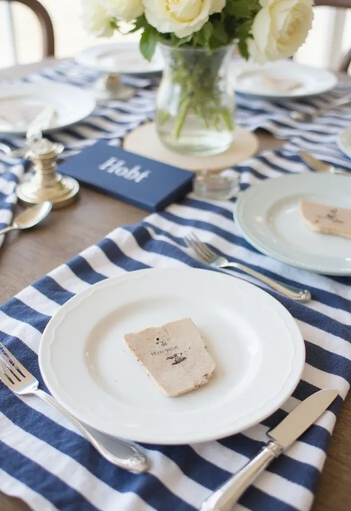 30 Beach Bridal Shower Ideas for a Breezy Coastal Vibe 22 30 Beach Bridal Shower Ideas for a Breezy Coastal Vibe - 4. Nautical Table Settings