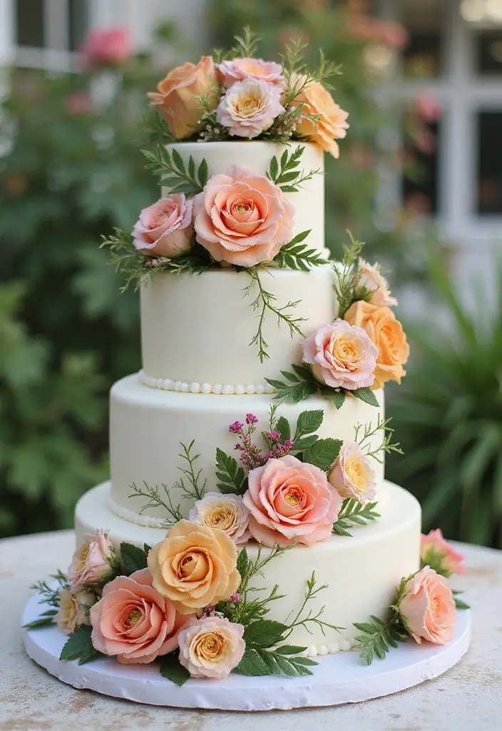 30+ Birthday Cake Ideas That’ll Make Every Celebration Sweet - 1. Floral Elegance Cake
