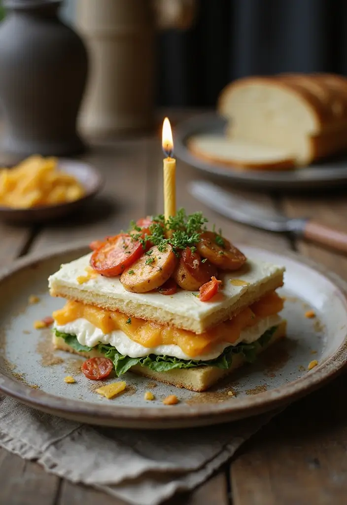 30+ Birthday Cake Ideas That’ll Make Every Celebration Sweet - 11. Savory Birthday Cake