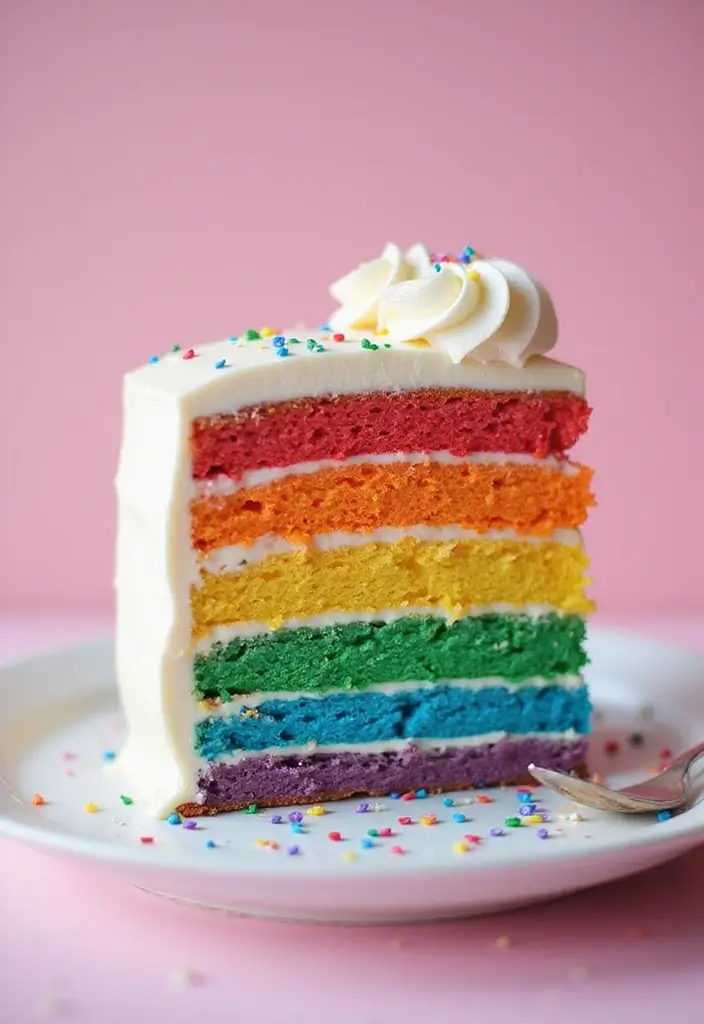 30+ Birthday Cake Ideas That’ll Make Every Celebration Sweet - 17. Rainbow Cake