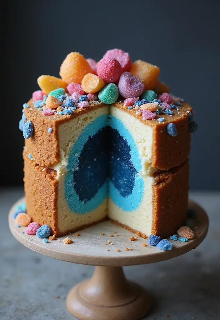 30+ Birthday Cake Ideas That’ll Make Every Celebration Sweet - 2. Geode Cake