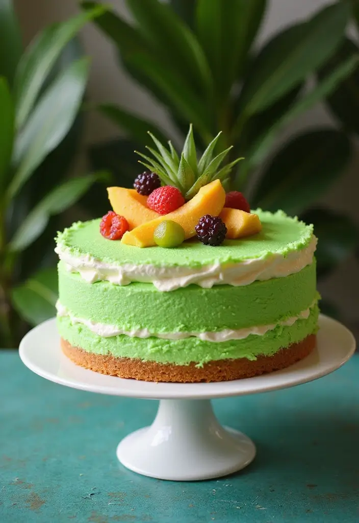 30+ Birthday Cake Ideas That’ll Make Every Celebration Sweet - 23. Pandan Cake