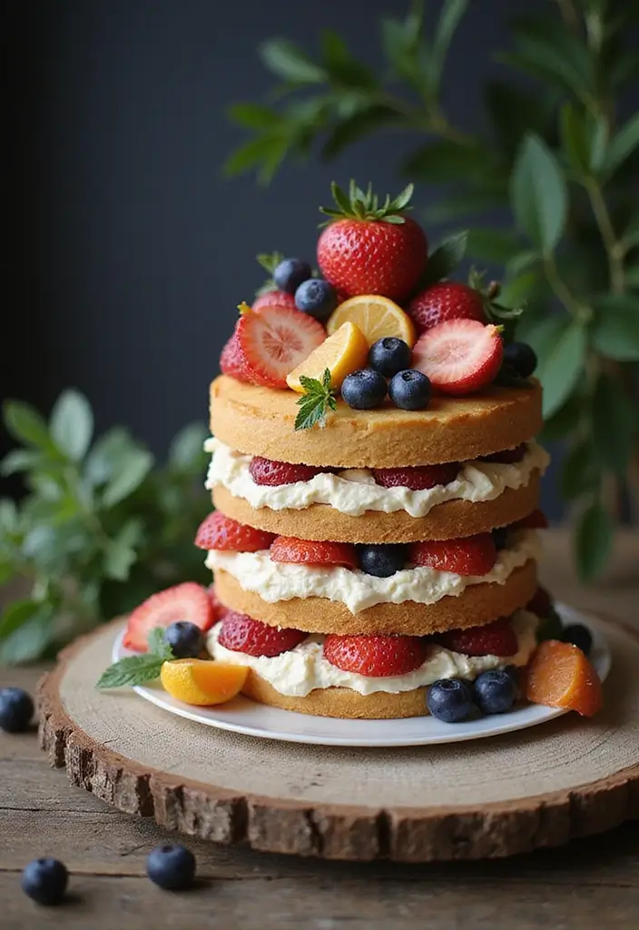 30+ Birthday Cake Ideas That’ll Make Every Celebration Sweet - 3. Naked Cake