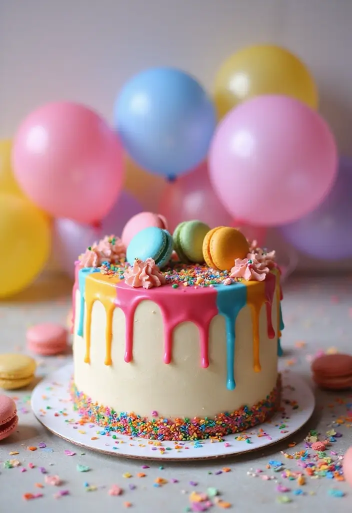 30+ Birthday Cake Ideas That’ll Make Every Celebration Sweet - 4. Drip Cake