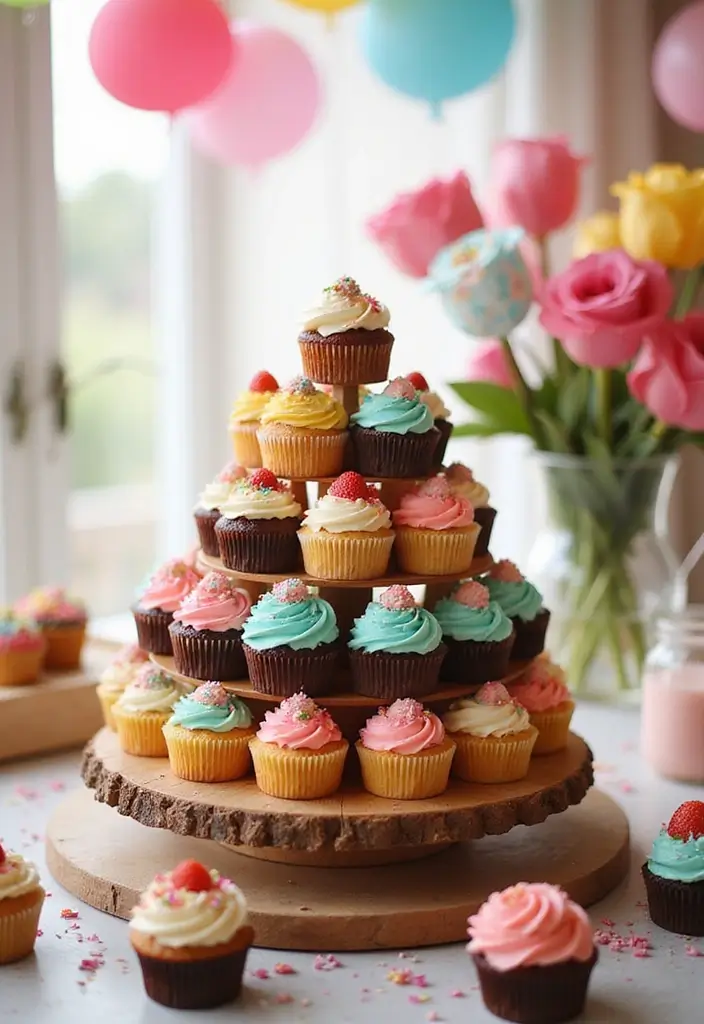 30+ Birthday Cake Ideas That’ll Make Every Celebration Sweet - 7. Cupcake Cake