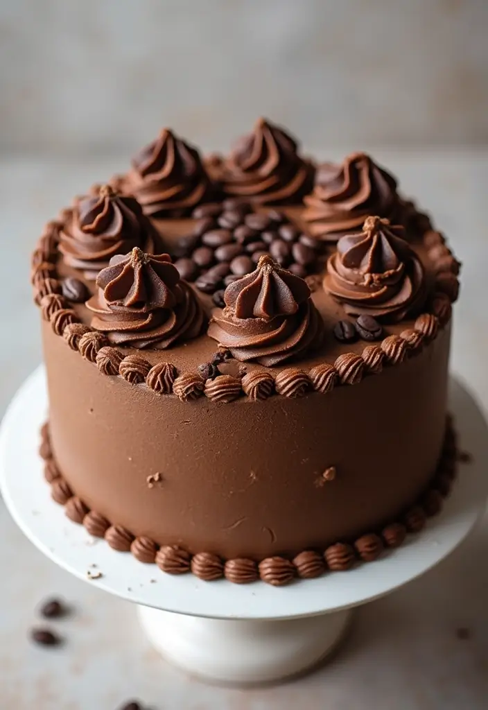 30 Birthday Cake Ideas for Mom That Show Love and Appreciation 56 30 Birthday Cake Ideas for Mom That Show Love and Appreciation - 10. Coffee Lovers Cake