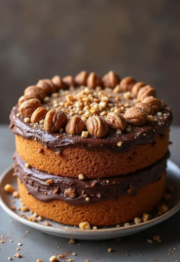 30 Birthday Cake Ideas for Mom That Show Love and Appreciation 63 30 Birthday Cake Ideas for Mom That Show Love and Appreciation - 11. Mocha Hazelnut Cake