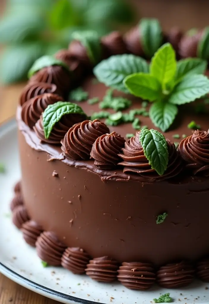 30 Birthday Cake Ideas for Mom That Show Love and Appreciation 154 30 Birthday Cake Ideas for Mom That Show Love and Appreciation - 24. Chocolate Mint Cake