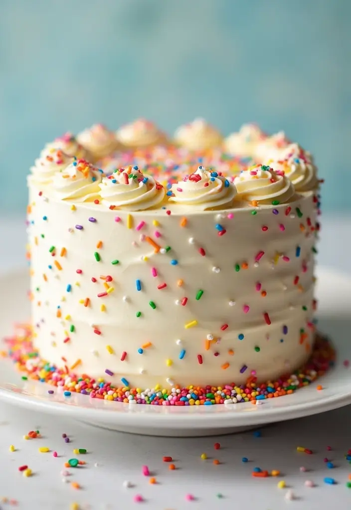30 Birthday Cake Ideas for Mom That Show Love and Appreciation 44 30 Birthday Cake Ideas for Mom That Show Love and Appreciation - 8. Funfetti Surprise Cake