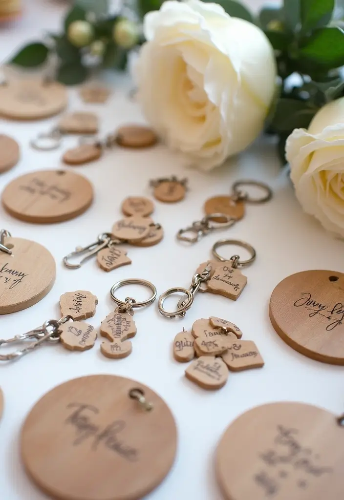 30 Black & White Bridal Shower Ideas for a Timeless Chic Look - 21. Personalized Keepsakes