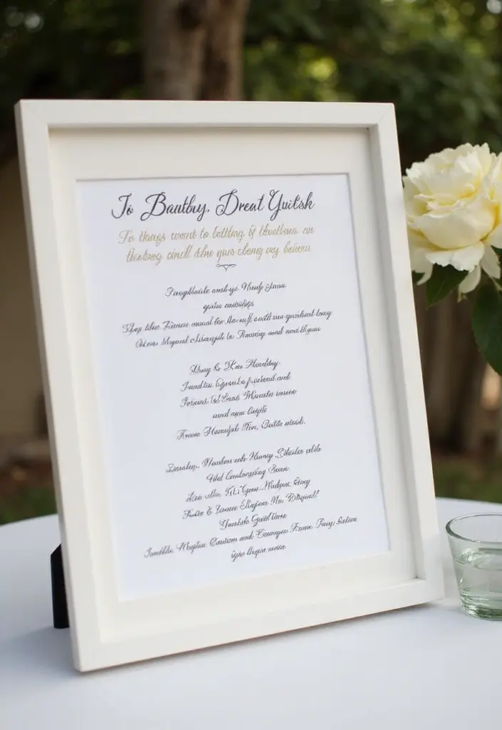 30 Black & White Bridal Shower Ideas for a Timeless Chic Look - 22. Elegant Guest Book Alternatives