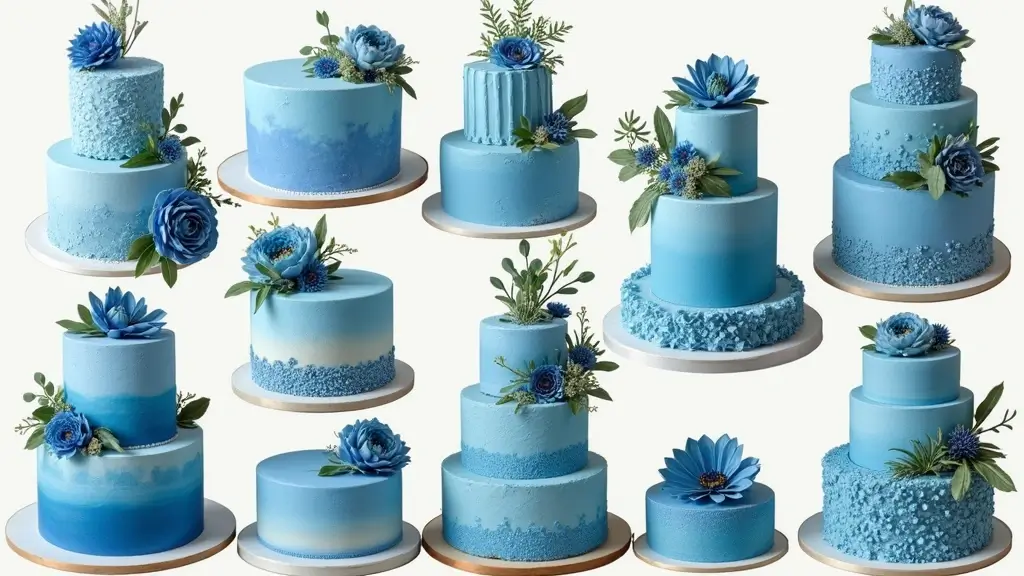 30 Blue Wedding Cake Ideas for a Cool Modern Touch