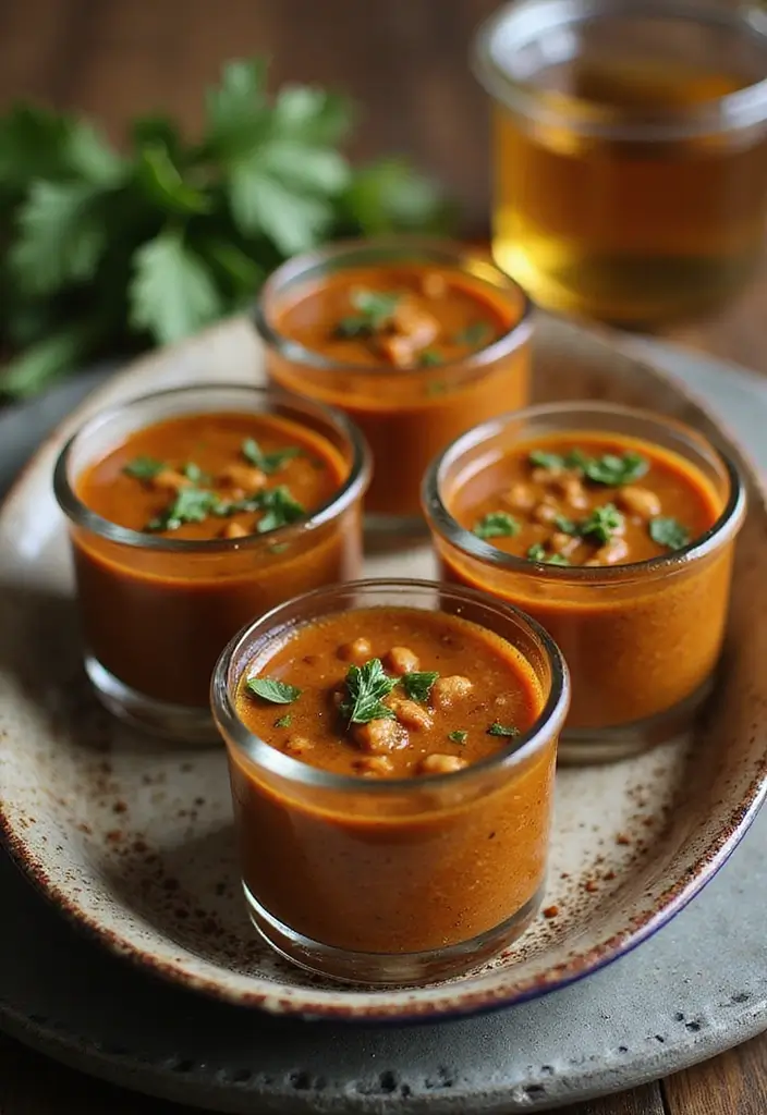 30+ Bridal Shower Food Ideas That’ll Wow Every Guest - 10. Spiced Lentil Soup Shots