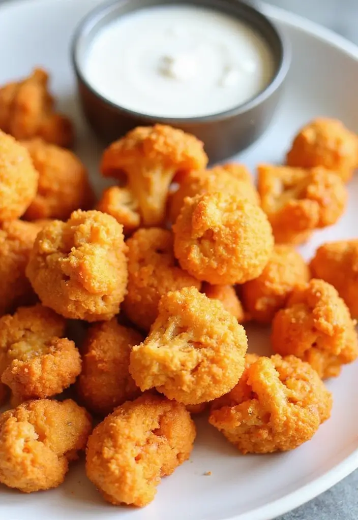 30+ Bridal Shower Food Ideas That’ll Wow Every Guest - 19. Cauliflower Buffalo Bites