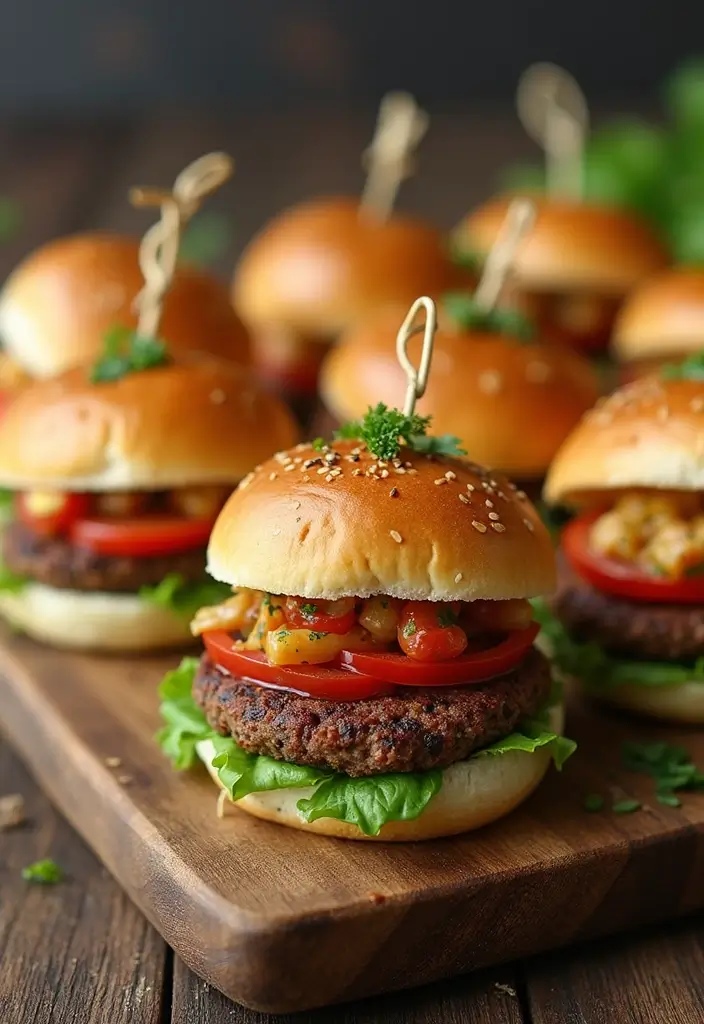 30+ Bridal Shower Food Ideas That’ll Wow Every Guest - 2. Mini Vegan Sliders