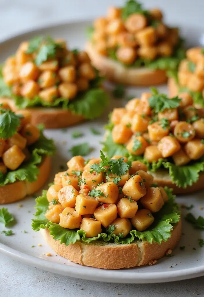 30+ Bridal Shower Food Ideas That’ll Wow Every Guest - 20. Chickpea Salad Sandwiches