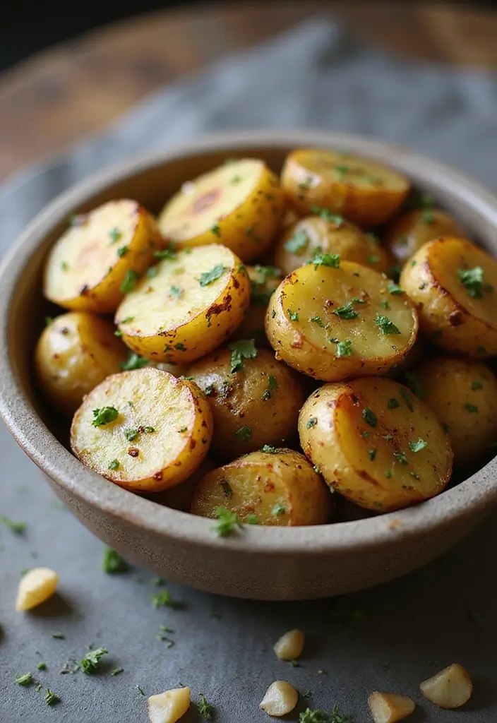 30+ Bridal Shower Food Ideas That’ll Wow Every Guest - 23. Herb and Garlic Roasted Potatoes