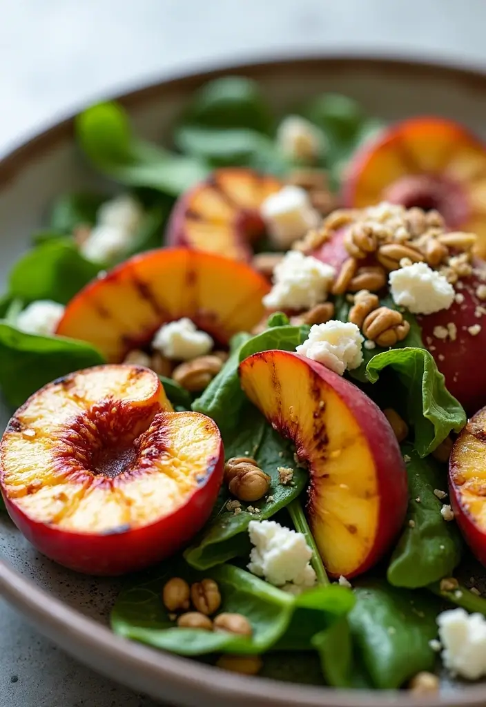 30+ Bridal Shower Food Ideas That’ll Wow Every Guest - 25. Grilled Peach Salad