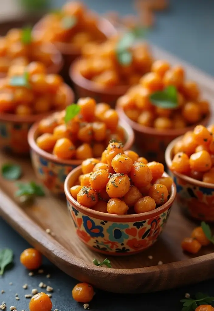 30+ Bridal Shower Food Ideas That’ll Wow Every Guest - 26. Sweet and Spicy Roasted Chickpeas