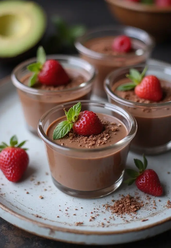 30+ Bridal Shower Food Ideas That’ll Wow Every Guest - 7. Chocolate Avocado Mousse
